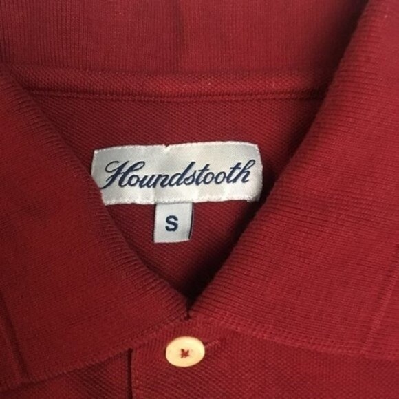 Houndstooth Men's Arkansas Razorbacks College Team Polo Red Small - Picture 5 of 5